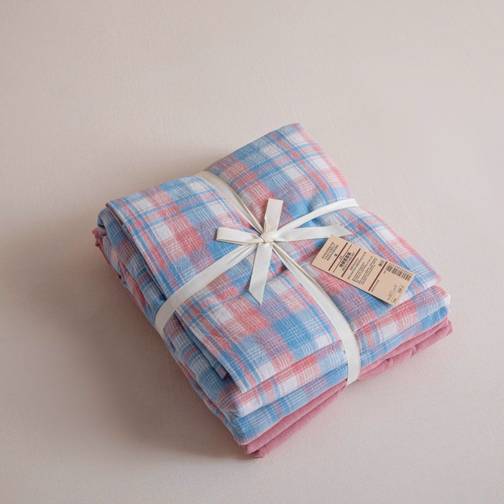 4Pcs Japan Linen |  Standard size duvet cover Bedding Set Drap Freesize | ID CL4P025COV001