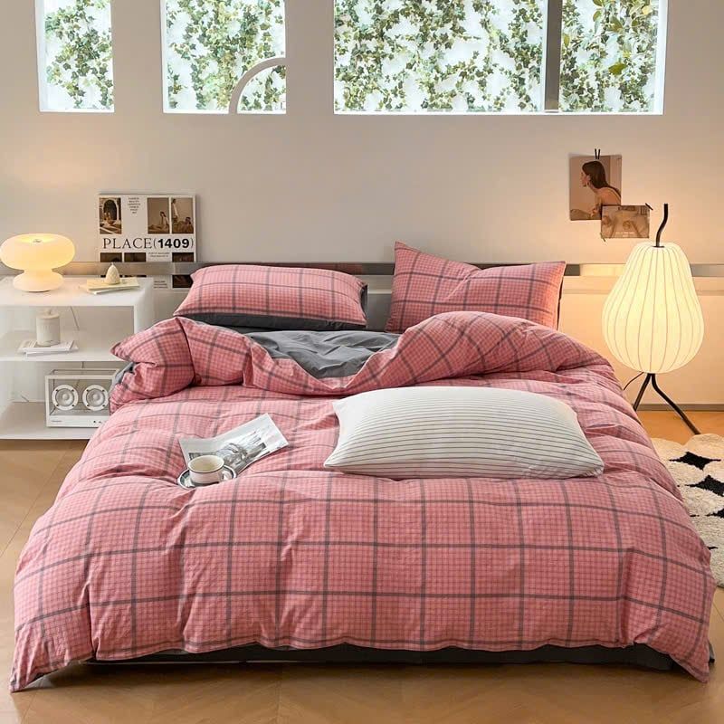 4Pcs Japan Linen |  Standard size duvet cover Bedding Set Drap Freesize | ID CL4P025COV003