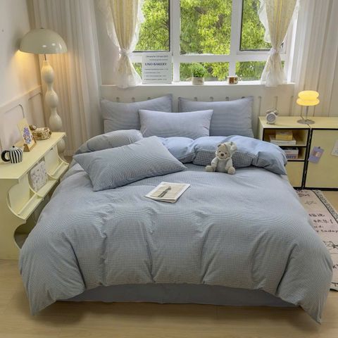 4Pcs Japan Linen |  Standard size duvet cover Bedding Set Drap Freesize | ID CL4P025COV005