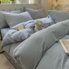 4Pcs Japan Linen |  Standard size duvet cover Bedding Set Drap Freesize | ID CL4P025COV005