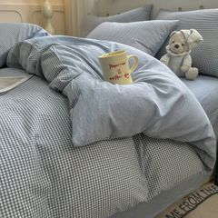 4Pcs Japan Linen |  Standard size duvet cover Bedding Set Drap Freesize | ID CL4P025COV005