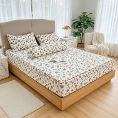 Set Ga Gối Đũi Chần Hàn Quốc Nệm Bọc Chun | 4Pcs Quilted Bed Sheet Linen Korea Degin