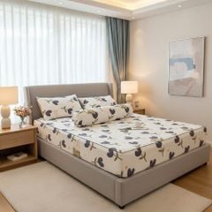 Set Ga Gối Đũi Chần Hàn Quốc Nệm Bọc Chun | 4Pcs Quilted Bed Sheet Linen Korea Degin