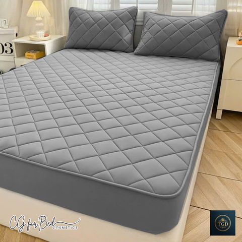 Bảo vệ Nệm CG Christopher Guy | Bọc chun 360° ôm trọn nệm cao tới 25cm | CG For Bed loại thường màu ghi xám