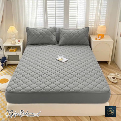 Bảo vệ Nệm CG Christopher Guy | Bọc chun 360° ôm trọn nệm cao tới 25cm | CG For Bed loại thường màu ghi xám