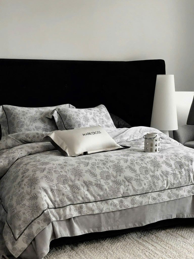 MARK CROSS SATIN VELVET | 4PCS LUXE INDONECHIA DEGIN FOR HOME | ID: MARKCROS4PCSSTNBARCODE03