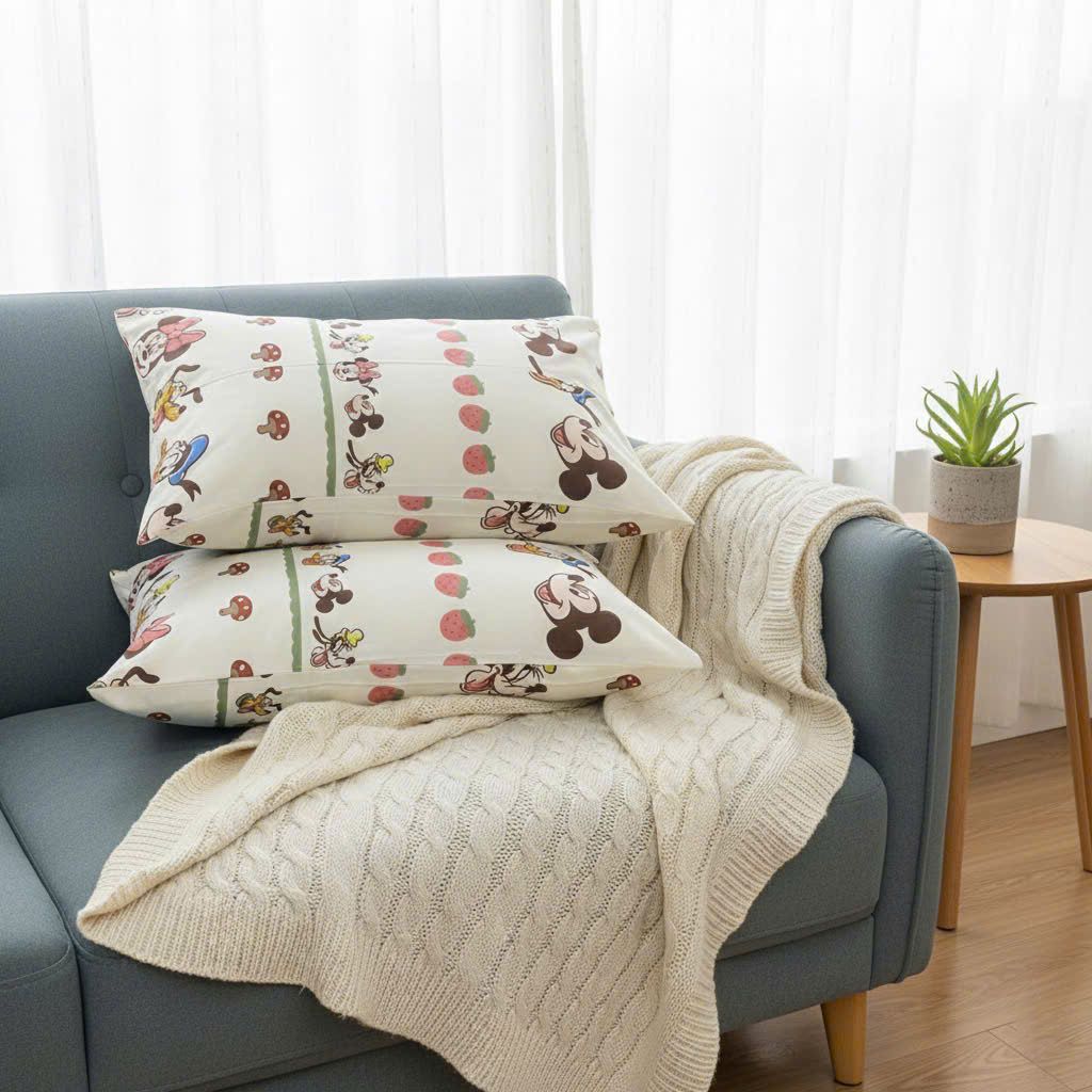 Vỏ Gối Đũi Cotton kích thước 48*74cm | Cotton Linen Pillow Case DeepSleep Everyday | ID PILLOWCASECTLIN4874