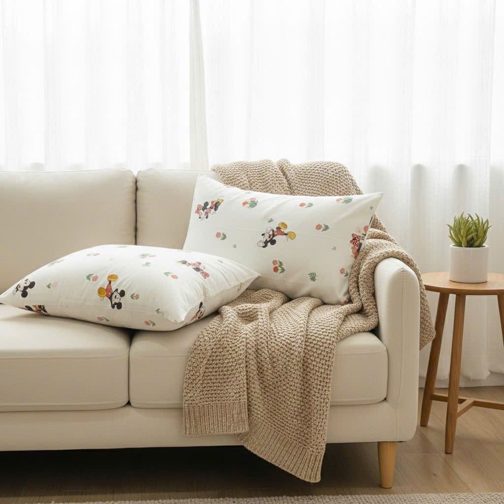 Vỏ Gối Đũi Cotton kích thước 48*74cm | Cotton Linen Pillow Case DeepSleep Everyday | ID PILLOWCASECTLIN4874