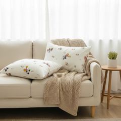 Vỏ Gối Đũi Cotton kích thước 48*74cm | Cotton Linen Pillow Case DeepSleep Everyday | ID PILLOWCASECTLIN4874