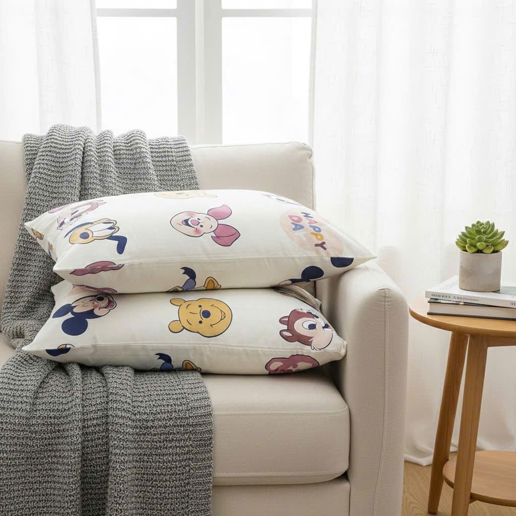 Vỏ Gối Đũi Cotton kích thước 48*74cm | Cotton Linen Pillow Case DeepSleep Everyday | ID PILLOWCASECTLIN4874