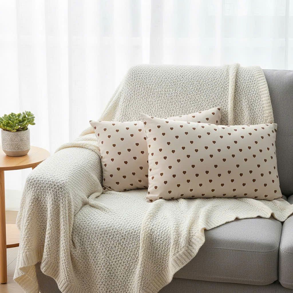 Vỏ Gối Đũi Cotton kích thước 48*74cm | Cotton Linen Pillow Case DeepSleep Everyday | ID PILLOWCASECTLIN4874