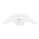“WHENEVER” BEAR SWEATER / WHITE