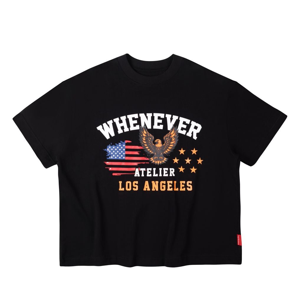 “WHENEVER” LA T-SHIRT / BLACK