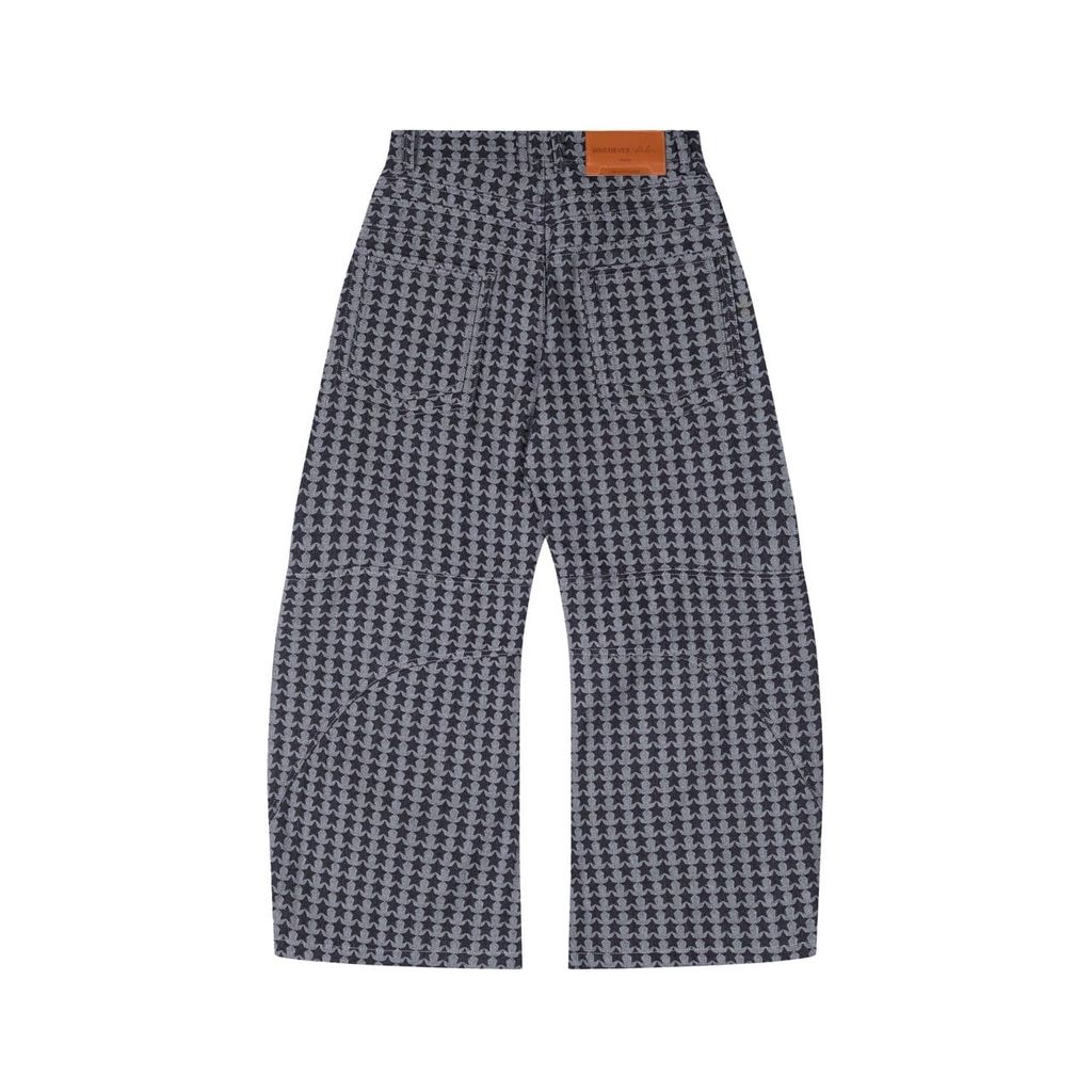 "WHENEVER" STAR RAW DENIM PANTS / BLUE