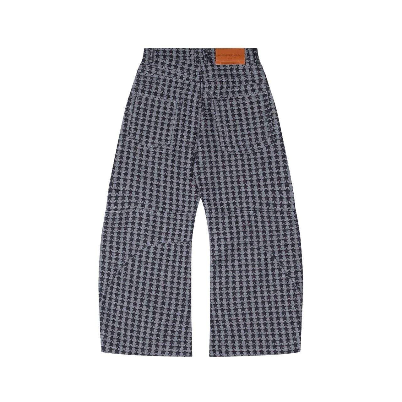"WHENEVER" STAR RAW DENIM PANTS / BLUE