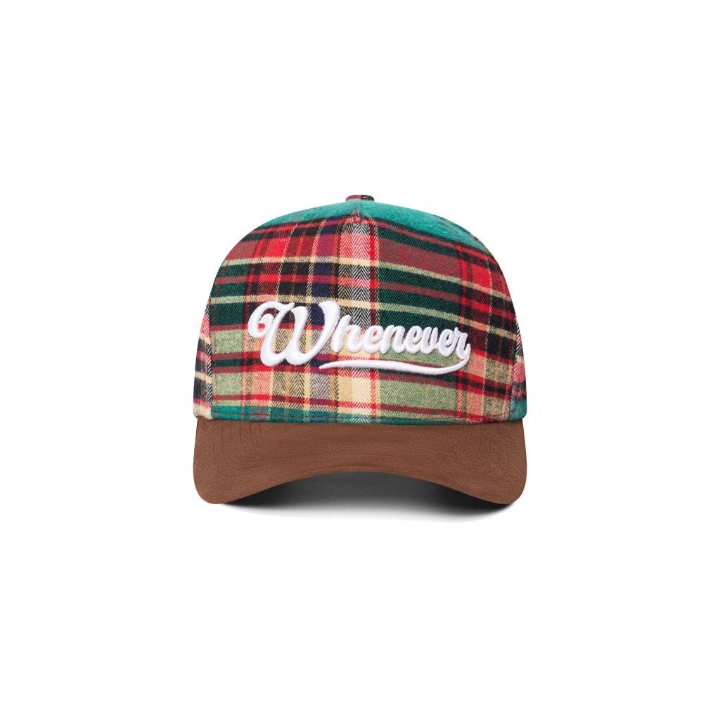 “WHENEVER” PLAID SURDECAP / FOREST