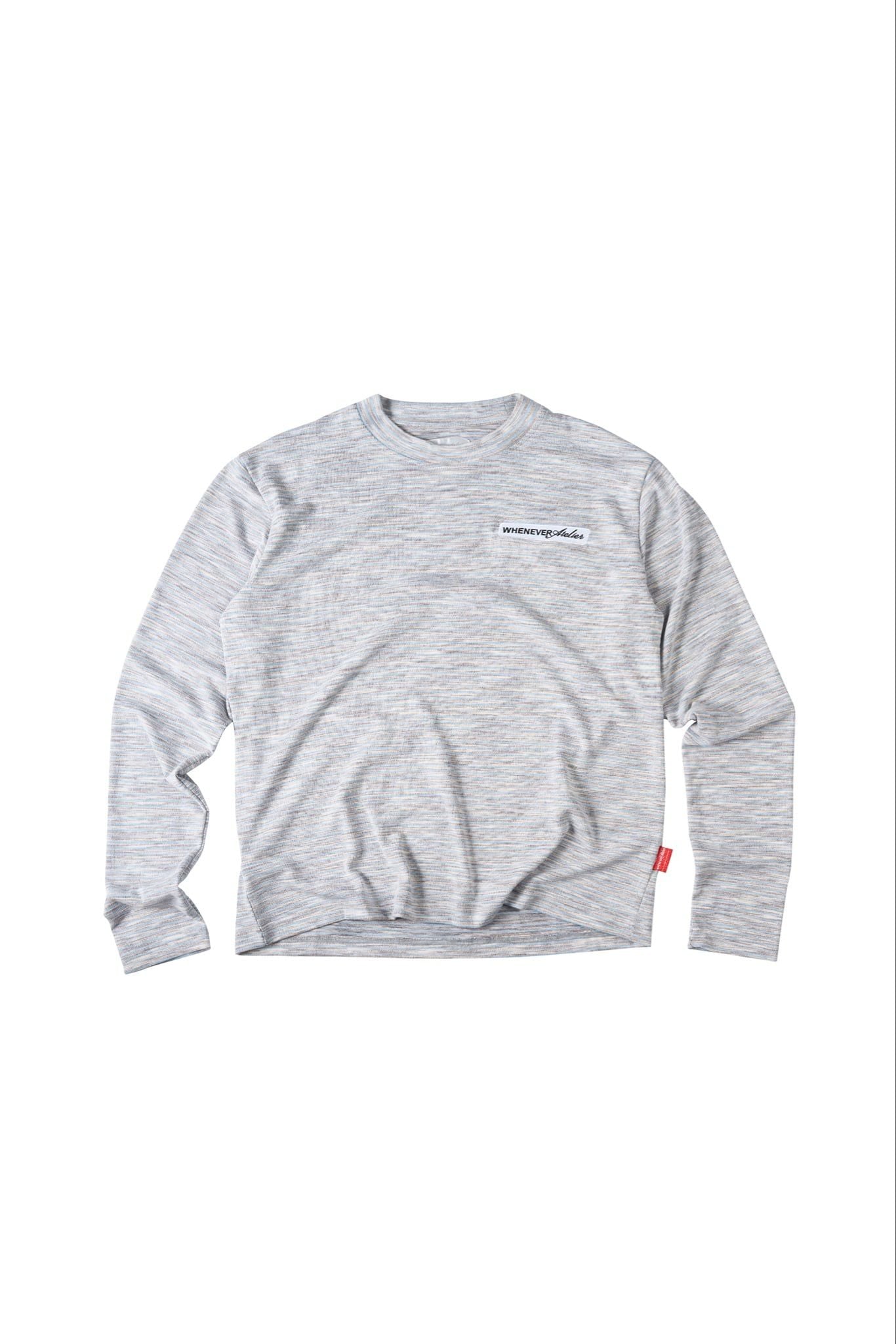ÁO TAY DÀI "WHENEVER" EMBROIDERED  LOGO 26 LONG SLEEVE/ GREY