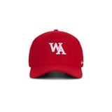 “WHENEVER” WA KHAKI TRUCKER HAT / RED
