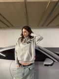 ÁO “WHENEVER” LOGO HALF-ZIP SWEATSHIRT / PREMIUM GREY