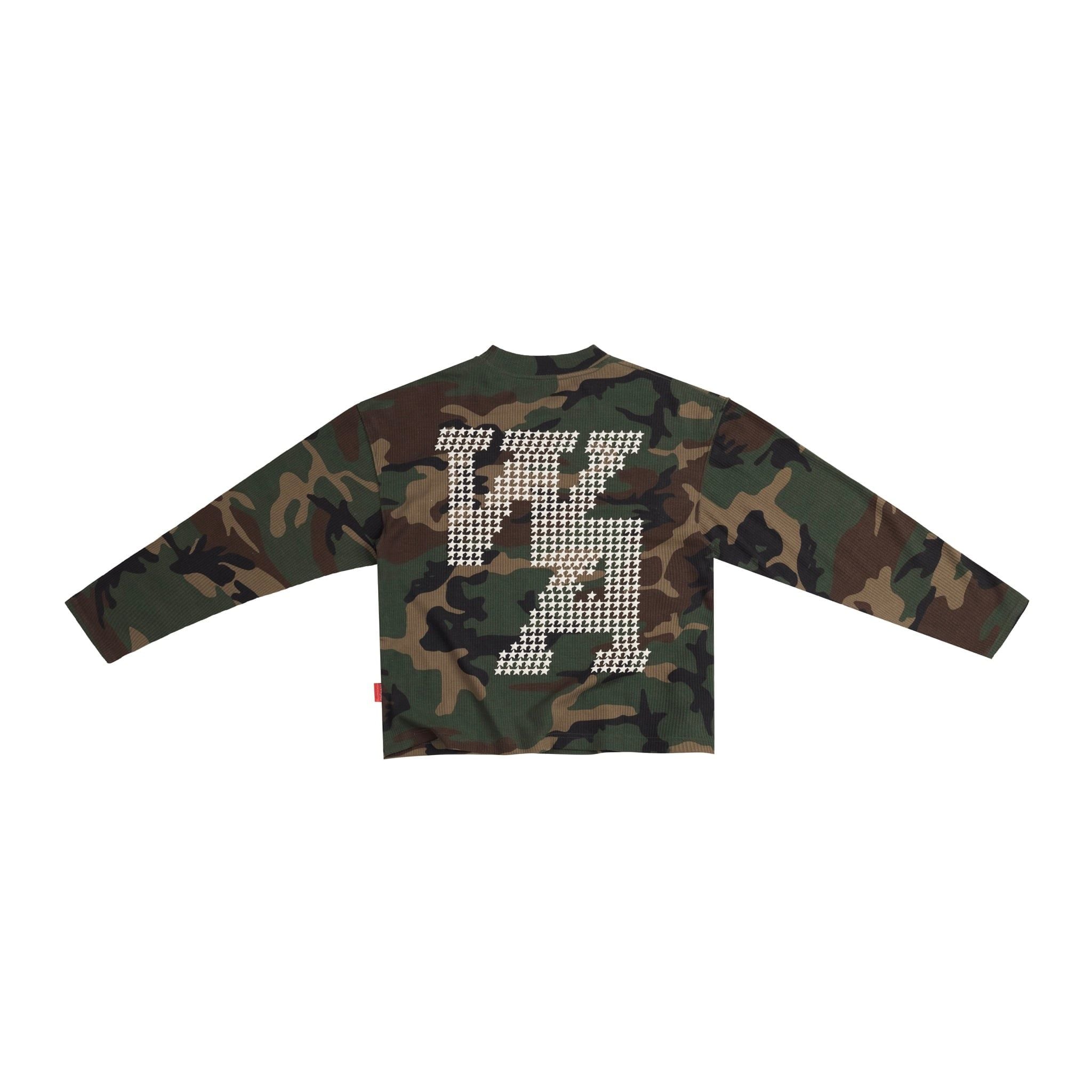 ÁO TAY DÀI  “WHENEVER” WAFFLE CAMO LONG SLEEVES / GREEN