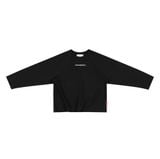 "WHENEVER" BASIC RAGLAN LONGSLEEVE T-SHIRT / BLACK