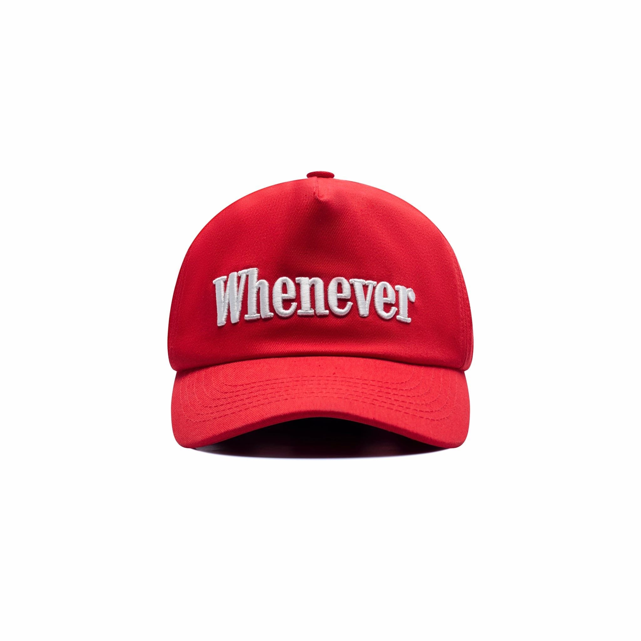 Nón "WHENEVER" LOGO SS26 /RED