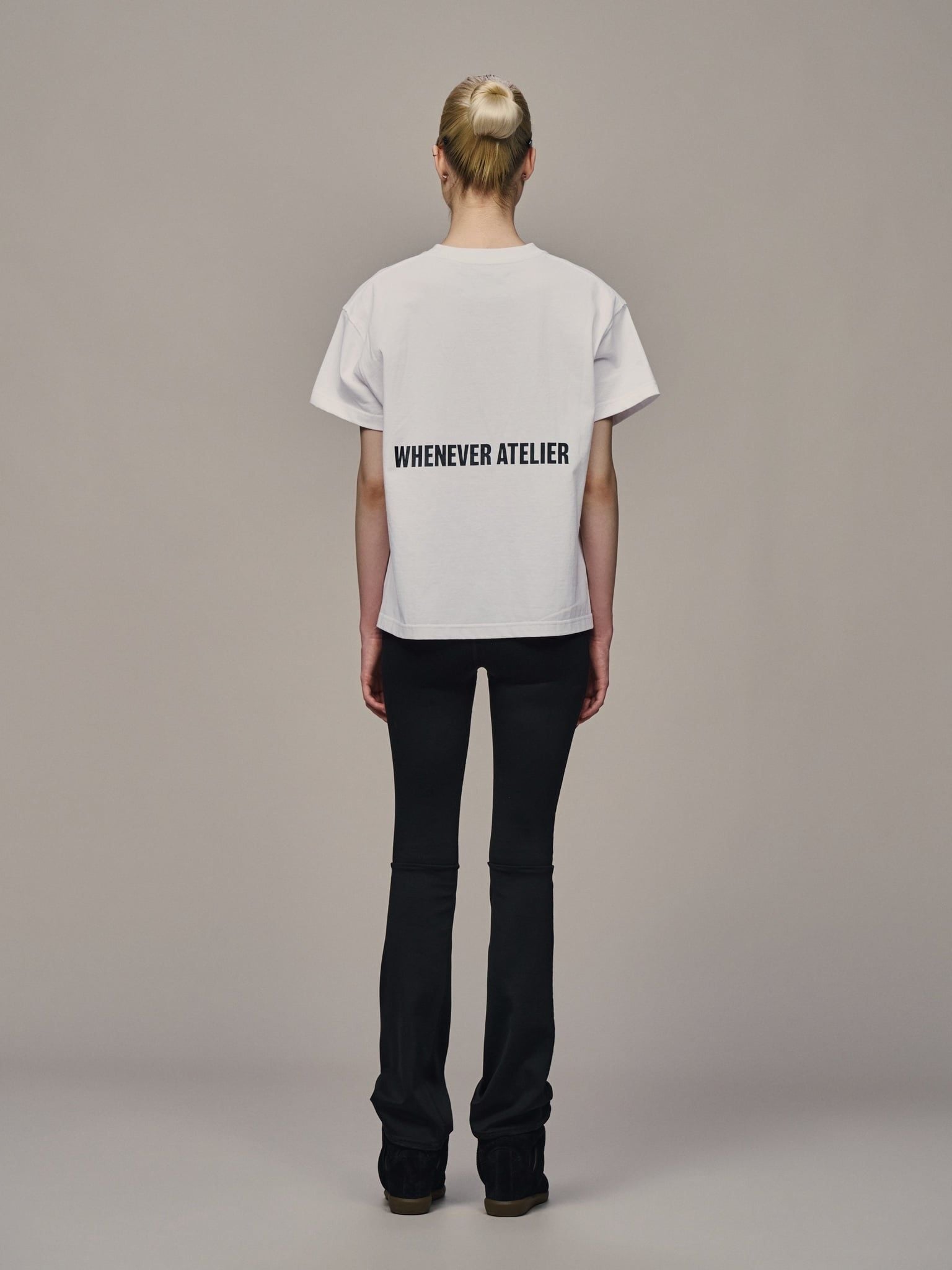 ÁO “WHENEVER” BASIC LOGO VER2 T-SHIRT / WHITE