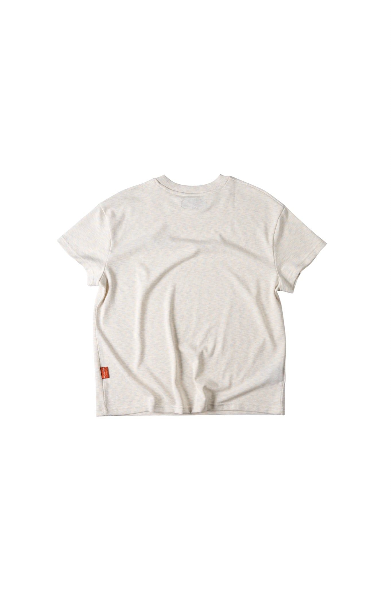 ÁO TAY NGẮN "WHENEVER" EMBROIDERED LOGO 26 T-SHIRT/ LIGHT GREY