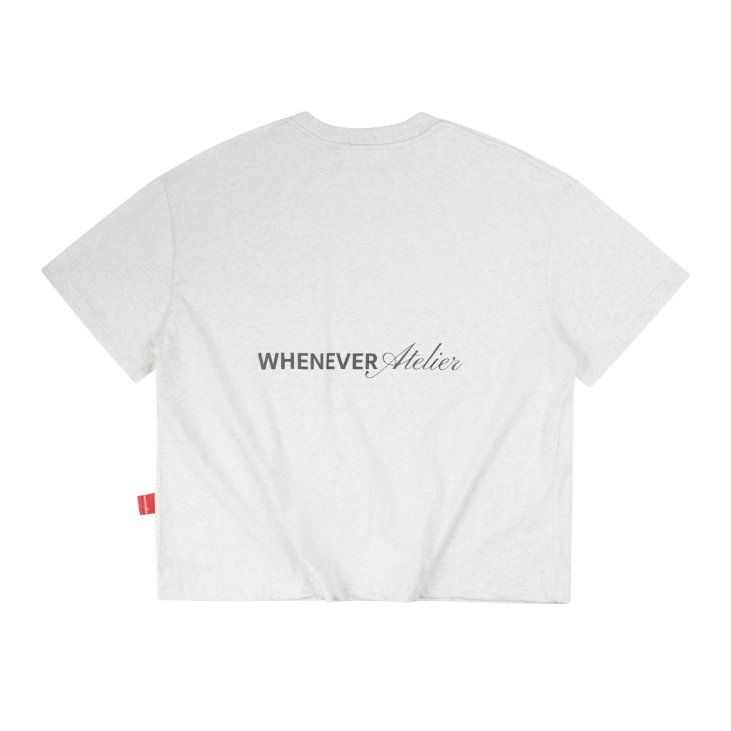 "WHENEVER" SS25 BLANK T-SHIRT / LIGHT GRAY