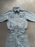 “WHENEVER” BASIC DENIM JACKET / WASH BLUE