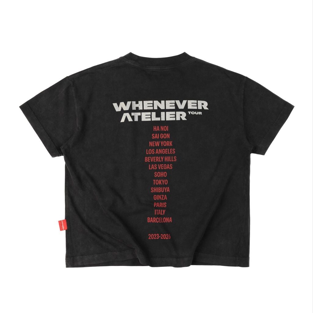 ÁO "WHENEVER" ARC LOGO T-SHIRT / BLACK
