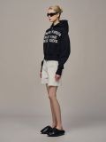 ÁO KHOÁC “WHENEVER” SS26 CROPPED ZIP-UP HOODIE / BLACK