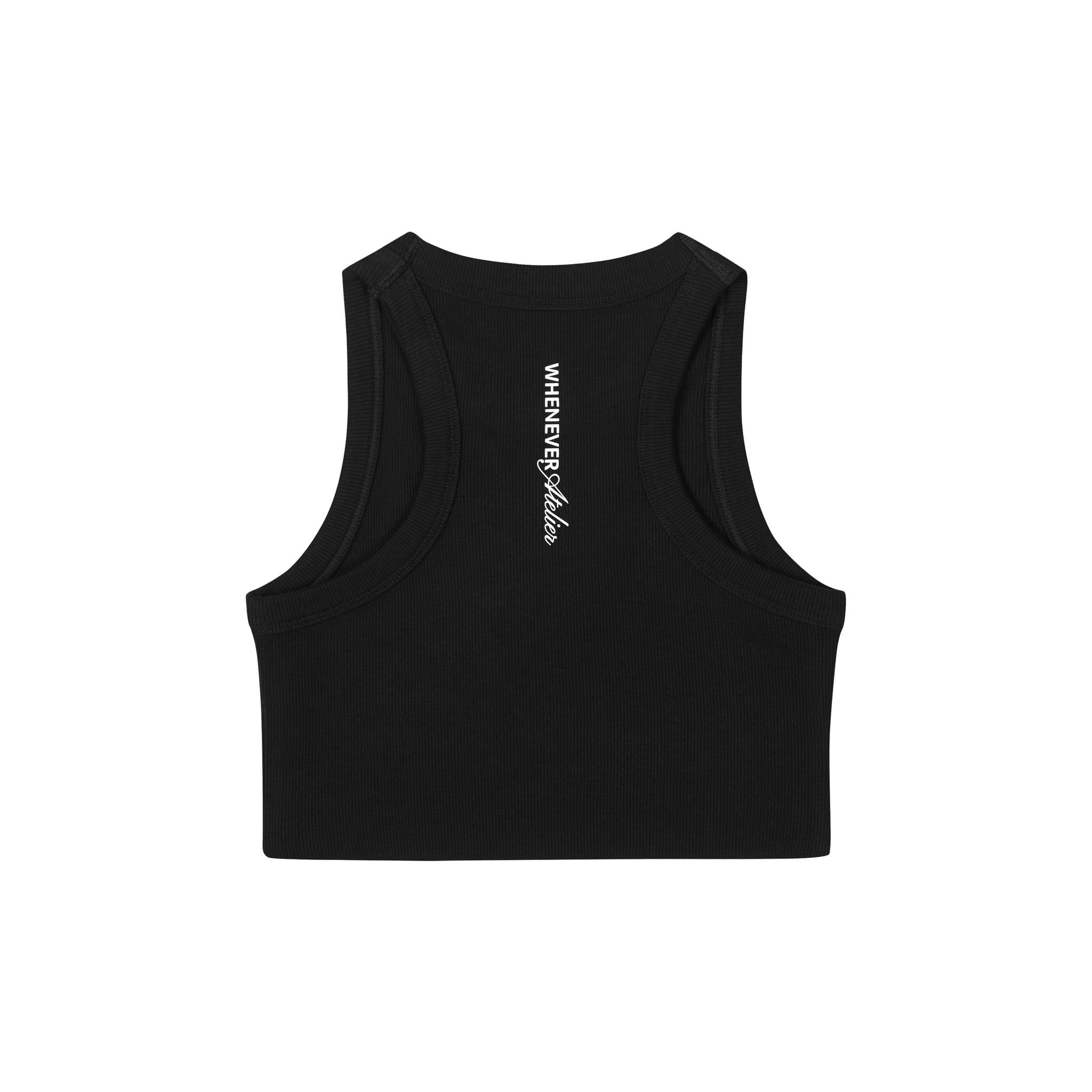 "WHENEVER" SOFT TANK TOP / BLACK