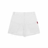 QUẦN "WHENEVER" SIGNATURE WASHED DENIM SHORTS / WHITE