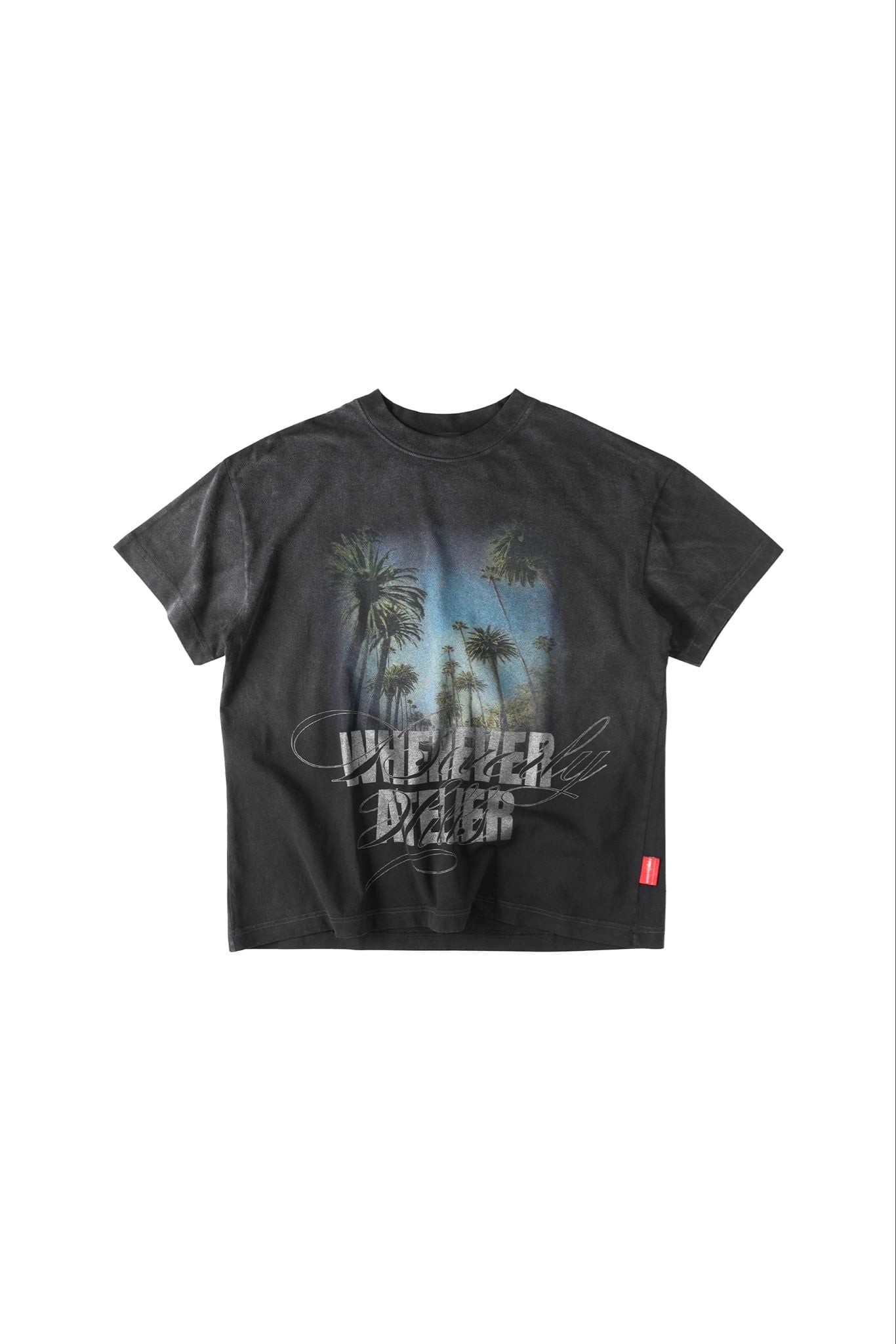 ÁO "WHENEVER" LA DREAM WASHED T-SHIRT/ BLACK