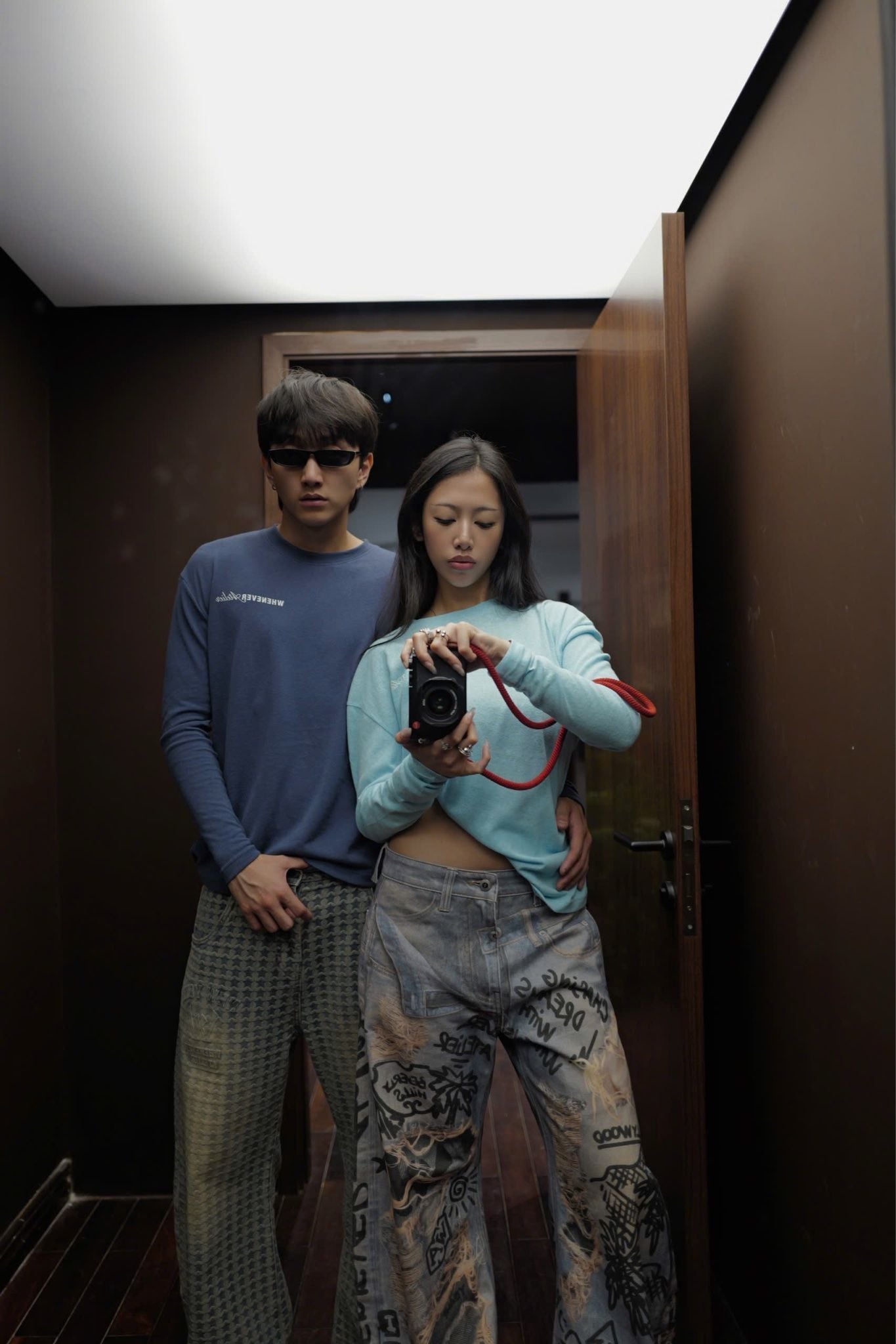 Áo tay dài "WHENEVER" STAR MANIFESTO LONGSLEEVES/ BABY BLUE