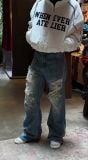 QUẦN DÀI "WHENEVER" DISTRESSED BAGGY JEANS / VINTAGE BLUE
