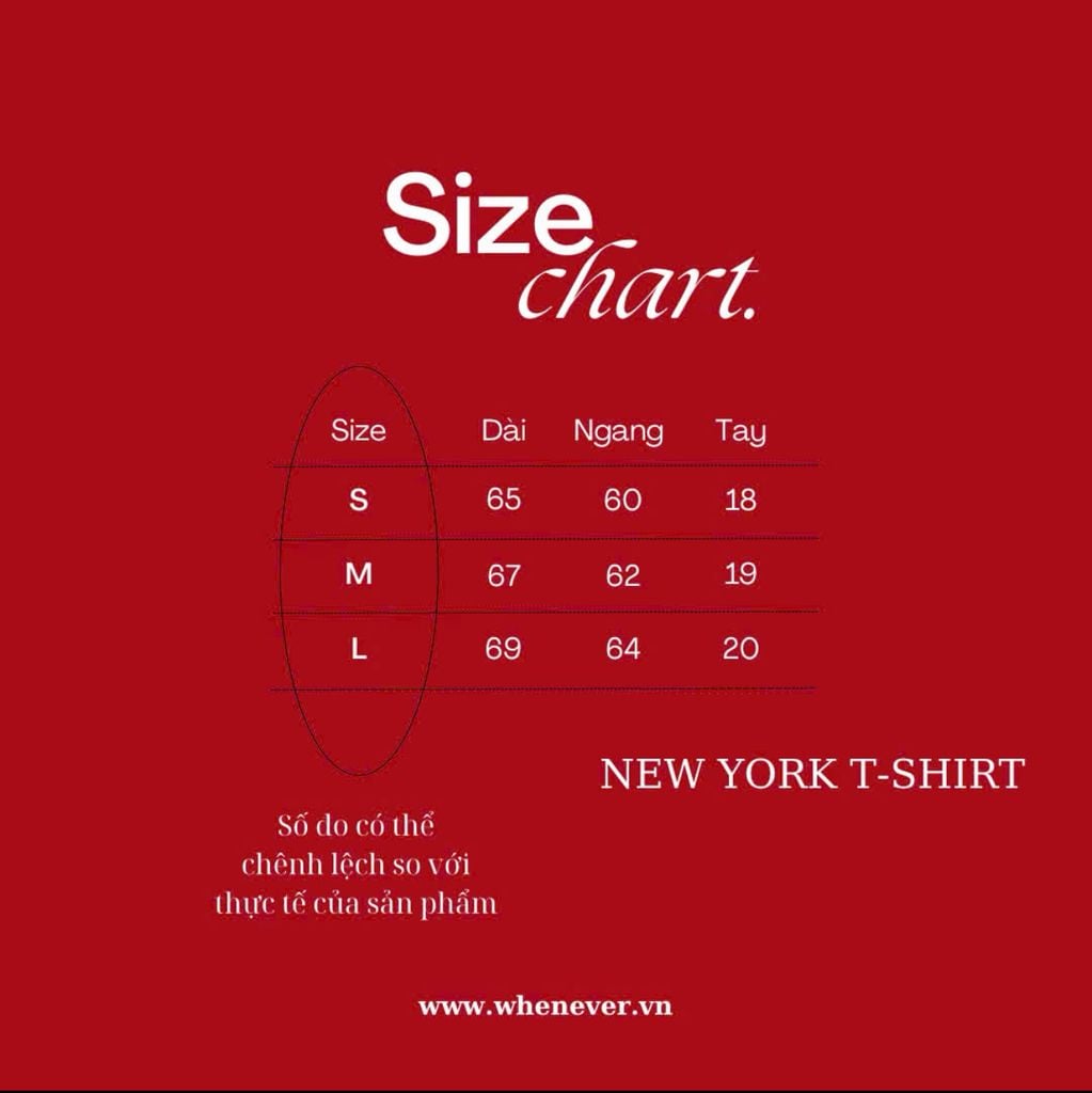 “WHENEVER” NEW YORK EMBROIDERED LOGO T-SHIRT / NAVY
