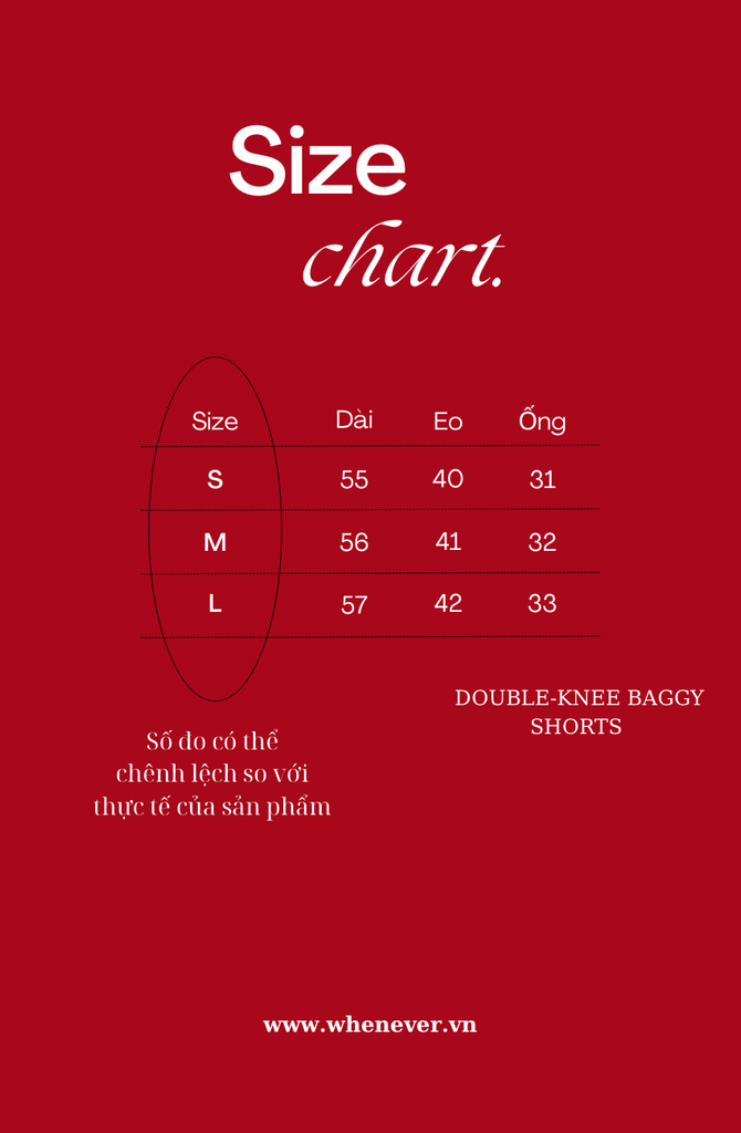 QUẦN NGẮN "WHENEVER" DOUBLE-KNEE BAGGY SHORTS / WASH BLACK