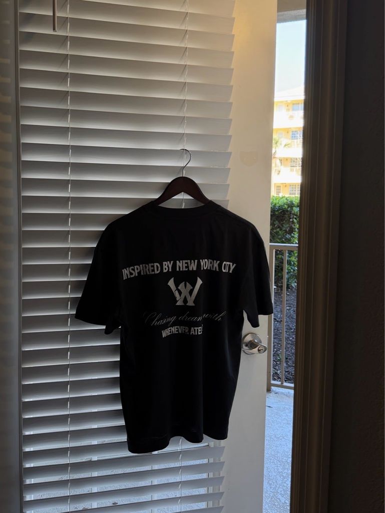 “WHENEVER“ CLOUDLINE T-SHIRT / BLACK FADED