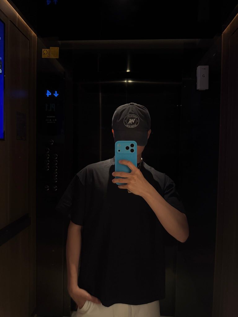 Áo "WHENEVER" SS26 BLANK T-SHIRT / BLACK