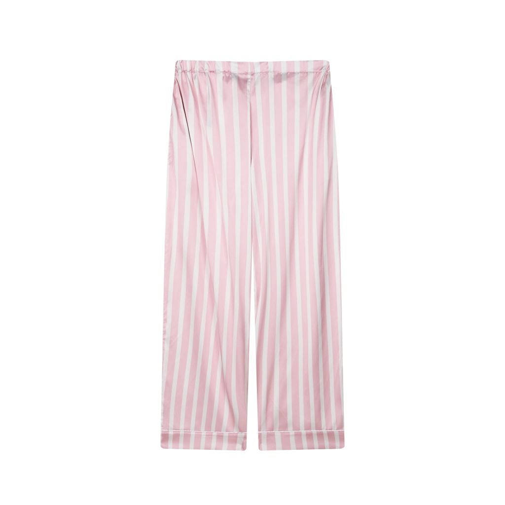 "WHENEVER" BỘ ÁO VÀ QUẦN DÀI SATIN LONG PAJAMA SHIRT + PANTS  / PINK