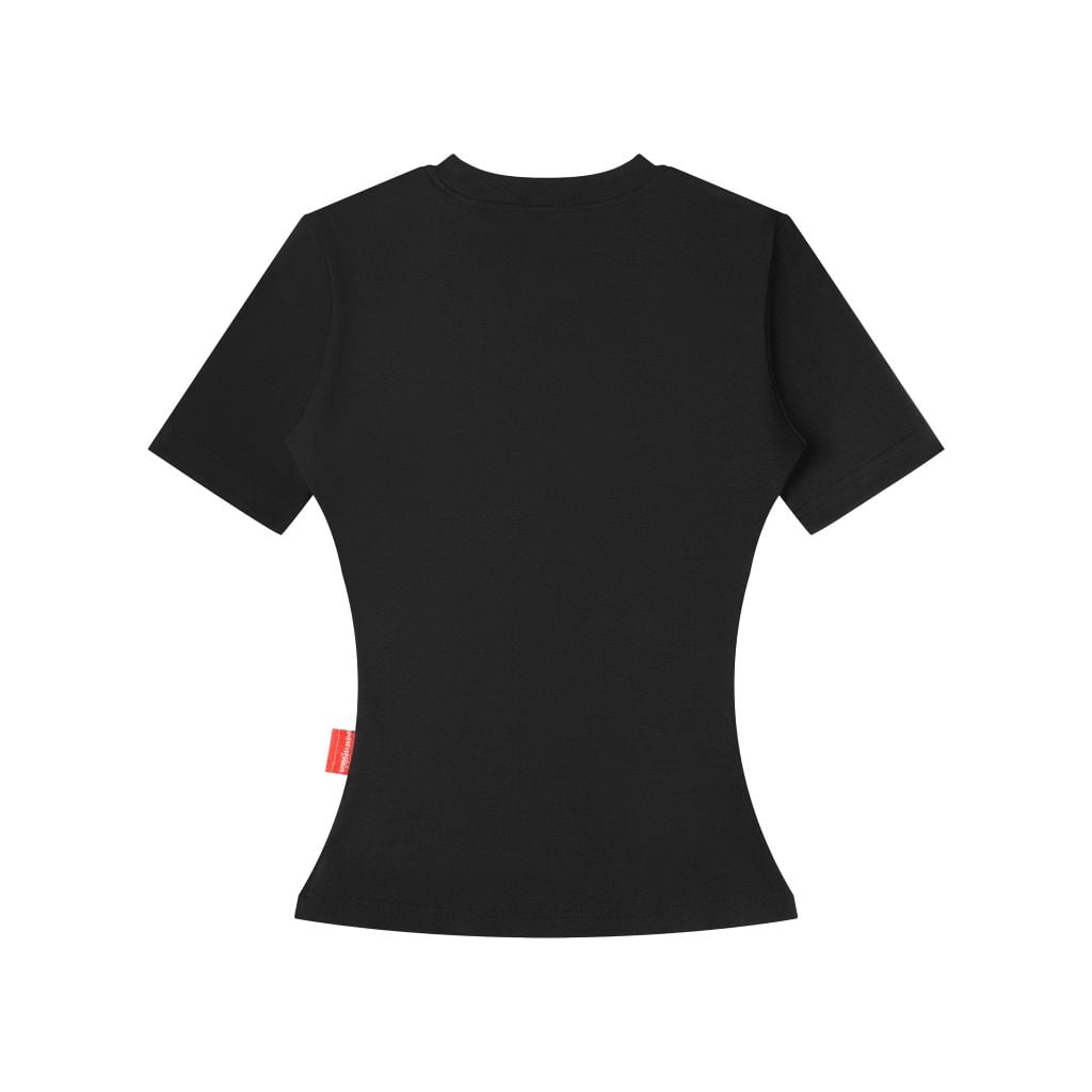 ÁO “WHENEVER” SCRIPT BABY TEE / BLACK