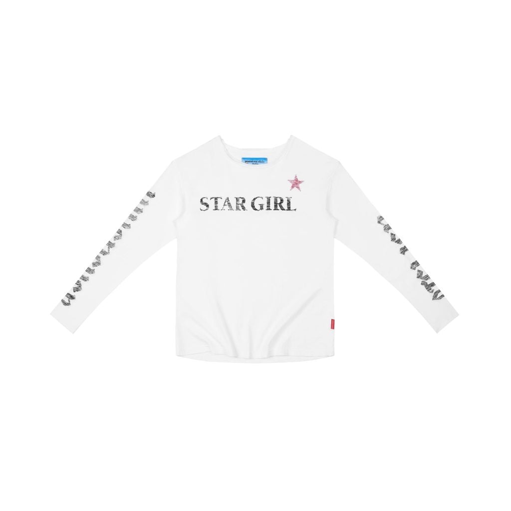 ÁO TAY DÀI  “WHENEVER” STAR GIRL LONG SLEEVE / WHITE