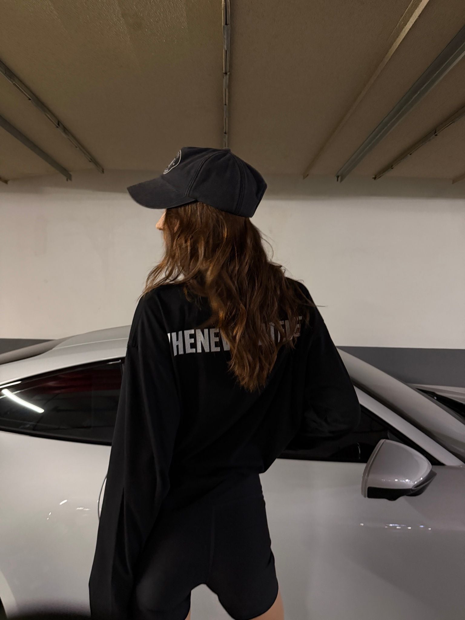 ÁO “WHENEVER” LITTLE BEAR LONGSLEEVES T-SHIRT / BLACK