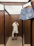 QUẦN “WHENEVER” WASHED DENIM SHORTS / WHITE