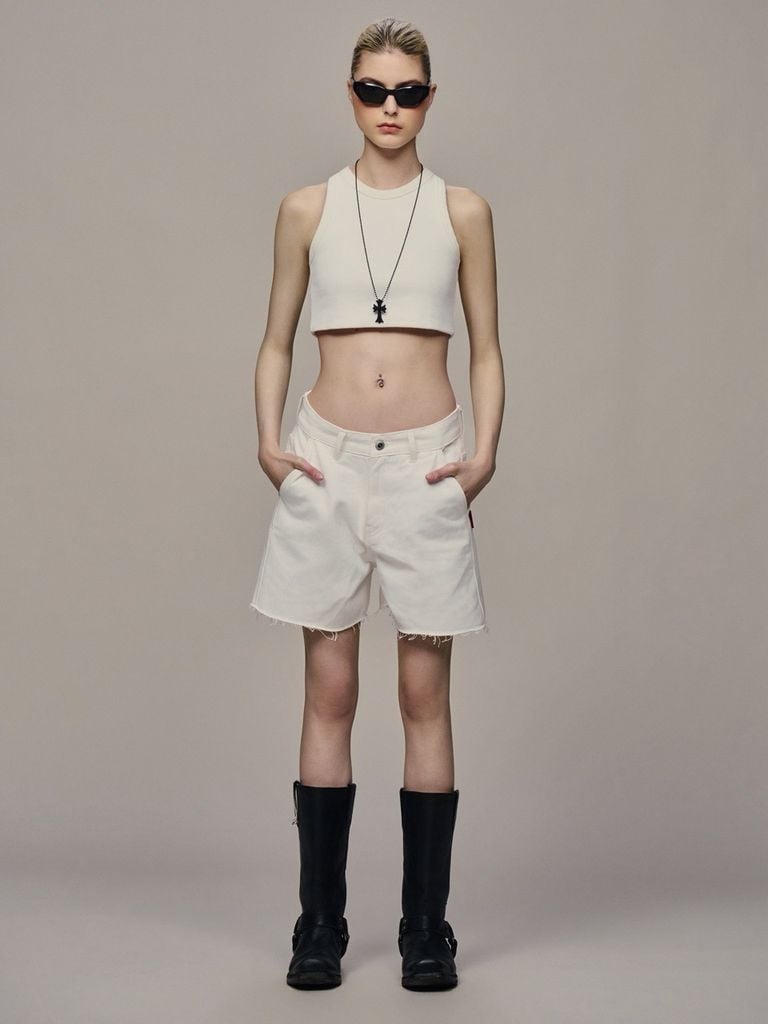 "WHENEVER" SOFT TANK TOP / WHITE