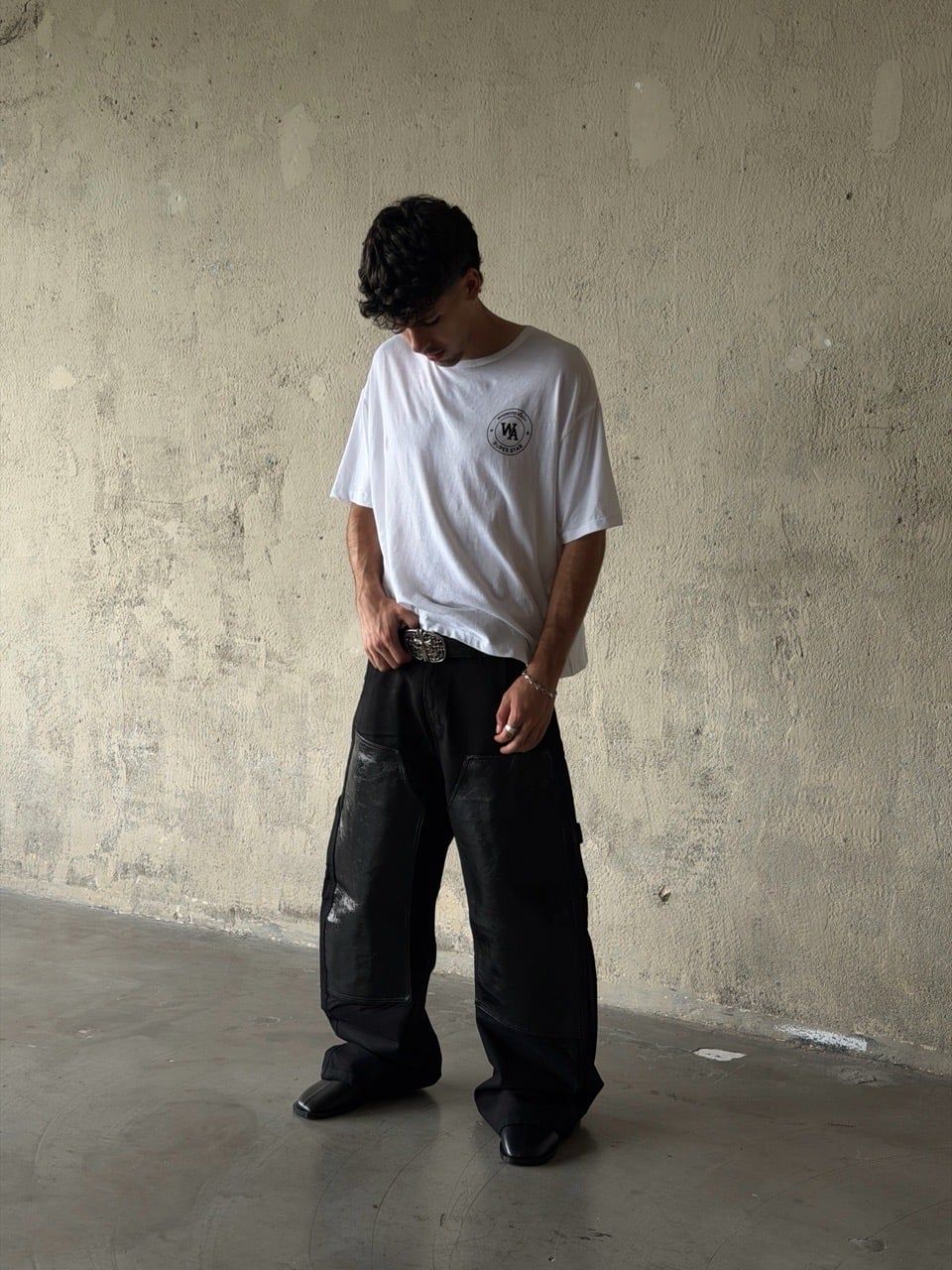 ÁO “WHENEVER” FUZZY LOGO TEE/ WHITE