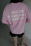 Áo tay dài "WHENEVER" STAR MANIFESTO LONGSLEEVES/ PINK