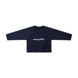"WHENEVER" BASIC RAGLAN LONGSLEEVE T-SHIRT / DARK NAVY